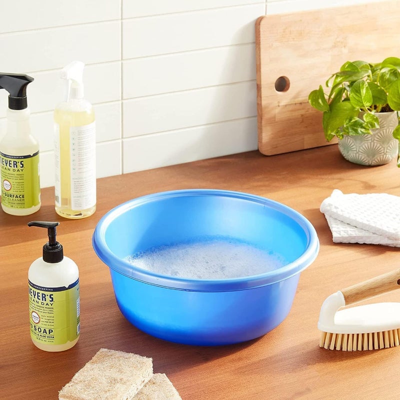 Ybm Home Round Plastic Wash Basin (1148 11.25", Gray) - Image 3